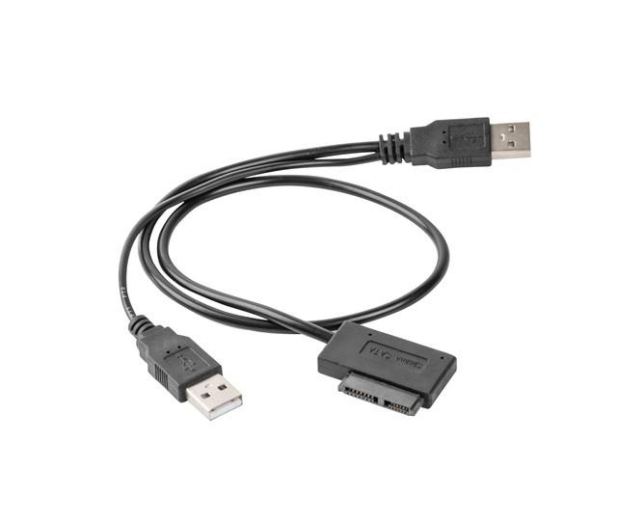 Gembird Adapter USB(M)+Power -> SATA Slim SSD (na kablu) - 392917 - zdjęcie 2